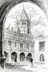 Escola de Rugby, a Torre da Capela do Old Quad, da &39;The English Illustrated Magazine&39;, 1891-92